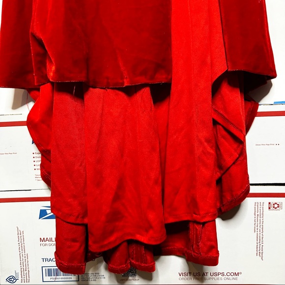 Prima Donna Collection Red Dress Sz S - Collar Jewels Prom Pageant Backless Gown - Picture 6 of 13
